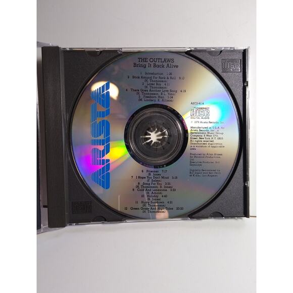 The Outlaws - Bring It Back Alive CD 1978 Digital Remastered Rock Arista - Picture 2 of 3